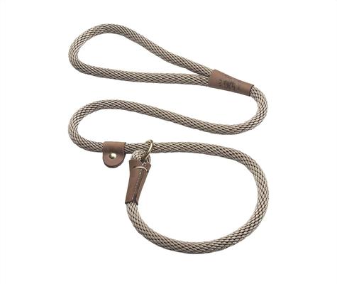 Show full view: Mendota Products Large Slip Solid Rope Dog Leash, Tan, 4-ft long, 1/2-in wide slide 1 of 8