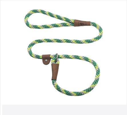 Show full view: Mendota Products Large Slip Striped Rope Dog Leash, Ivy, 6-ft long, 1/2-in wide slide 1 of 8