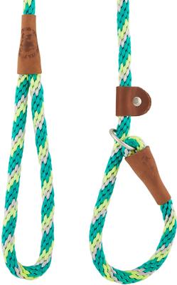 Show full view: Mendota Products Large Slip Striped Rope Dog Leash, Ivy, 6-ft long, 1/2-in wide slide 4 of 8
