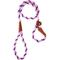 Show in main carousel: Mendota Products Large Slip Striped Rope Dog Leash, Lilac, 4-ft long, 1/2-in wide slide 2 of 7