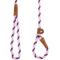 Show in main carousel: Mendota Products Large Slip Striped Rope Dog Leash, Lilac, 6-ft long, 1/2-in wide slide 3 of 7