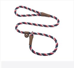 Mendota Products Large Slip Striped Rope Dog Leash, Pride, 6-ft long, 1/2-in wide