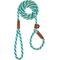 Show in main carousel: Mendota Products Large Slip Striped Rope Dog Leash, Seafoam, 6-ft long, 1/2-in wide slide 2 of 7