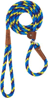 Show full view: Mendota Products Large Slip Striped Rope Dog Leash, Sunset, 6-ft long, 1/2-in wide slide 2 of 7