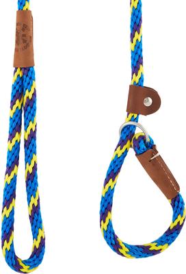 Show full view: Mendota Products Large Slip Striped Rope Dog Leash, Sunset, 6-ft long, 1/2-in wide slide 3 of 7