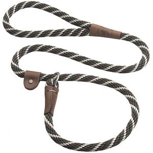 Mendota Products Large Slip Striped Rope Dog Leash, Woodlands, 6-ft long, 1/2-in wide
