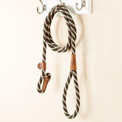 Show full view: Mendota Products Large Slip Striped Rope Dog Leash, Woodlands, 6-ft long, 1/2-in wide slide 4 of 7