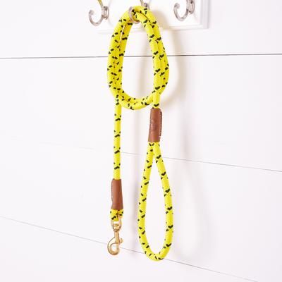 Show full view: Mendota Products Large Snap Confetti Rope Dog Leash, Hi-Viz Yellow, 6-ft long, 1/2-in wide slide 3 of 5