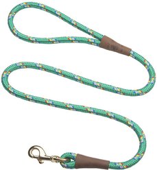 Mendota Products Large Snap Confetti Rope Dog Leash, Kelly Confetti, 6-ft long, 1/2-in wide