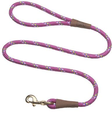 Show full view: Mendota Products Large Snap Confetti Rope Dog Leash, Raspberry Confetti, 6-ft long, 1/2-in wide slide 1 of 5