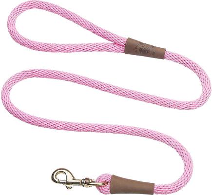 Show full view: Mendota Products Large Snap Solid Rope Dog Leash, Hot Pink, 6-ft long, 1/2-in wide slide 1 of 5