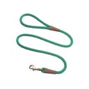 Mendota Products Large Snap Solid Rope Dog Leash, Kelly Green, 6-ft long, 1/2-in wide