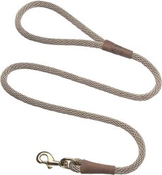 Mendota Products Large Snap Solid Rope Dog Leash, Tan, 4-ft long, 1/2-in wide