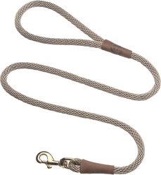 Mendota Products Large Snap Solid Rope Dog Leash, Tan, 6-ft long, 1/2-in wide