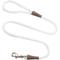 Show in main carousel: Mendota Products Large Snap Solid Rope Dog Leash, White, 6-ft long, 1/2-in wide slide 1 of 4