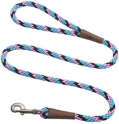 Show full view: Mendota Products Large Snap Striped Rope Dog Leash, Starbright, 6-ft long, 1/2-in wide slide 1 of 4