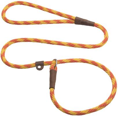 Show full view: Mendota Products Small Slip Checkered Rope Dog Leash, Amber, 6-ft long, 3/8-in wide slide 1 of 3