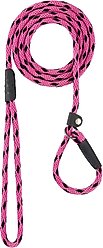 Mendota Products Small Slip Checkered Rope Dog Leash, Black Ice Raspberry, 6-ft long, 3/8-in wide slide 2 of 4