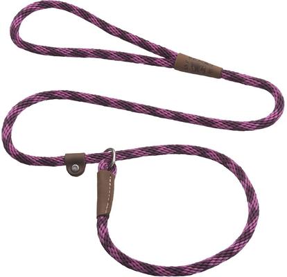 Show full view: Mendota Products Small Slip Checkered Rope Dog Leash, Ruby, 6-ft long, 3/8-in wide slide 1 of 5