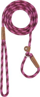 Show full view: Mendota Products Small Slip Checkered Rope Dog Leash, Ruby, 6-ft long, 3/8-in wide slide 2 of 5