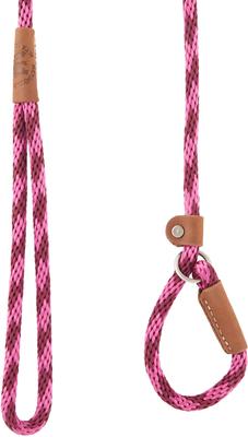 Show full view: Mendota Products Small Slip Checkered Rope Dog Leash, Ruby, 6-ft long, 3/8-in wide slide 3 of 5