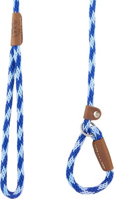 Show full view: Mendota Products Small Slip Checkered Rope Dog Leash, Sapphire, 6-ft long, 3/8-in wide slide 3 of 5