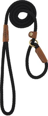 Show full view: Mendota Products Small Slip Solid Rope Dog Leash, Black, 4-ft long, 3/8-in wide slide 2 of 8