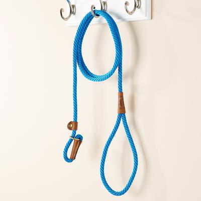 Show full view: Mendota Products Small Slip Solid Rope Dog Leash, Blue, 6-ft long, 3/8-in wide slide 5 of 8