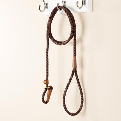 Show full view: Mendota Products Small Slip Solid Rope Dog Leash, Dark Brown, 6-ft long, 3/8-in wide slide 6 of 9