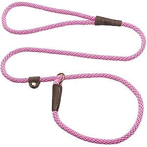 Mendota Products Small Slip Solid Rope Dog Leash, Hot Pink, 6-ft long, 3/8-in wide