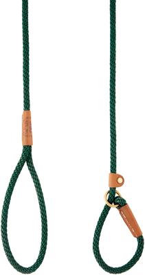 Show full view: Mendota Products Small Slip Solid Rope Dog Leash, Hunter Green, 4-ft long, 3/8-in wide slide 4 of 9