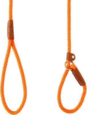 Show full view: Mendota Products Small Slip Solid Rope Dog Leash, Orange, 6-ft long, 3/8-in wide slide 3 of 8