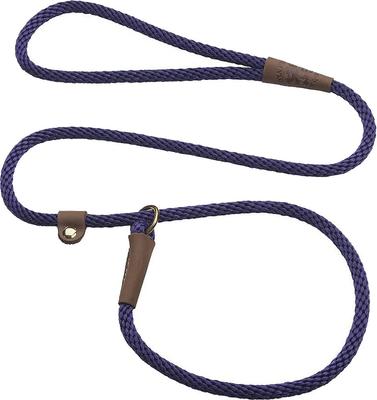 Show full view: Mendota Products Small Slip Solid Rope Dog Leash, Purple, 6-ft long, 3/8-in wide slide 1 of 8