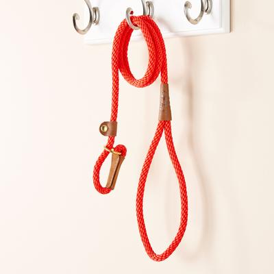 Show full view: Mendota Products Small Slip Solid Rope Dog Leash, Red, 4-ft long, 3/8-in wide slide 5 of 8