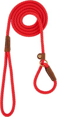 Show full view: Mendota Products Small Slip Solid Rope Dog Leash, Red, 6-ft long, 3/8-in wide slide 2 of 8