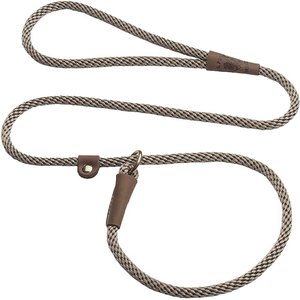 Mendota Products Small Slip Solid Rope Dog Leash, Tan, 4-ft long, 3/8-in wide
