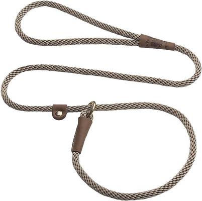 Show full view: Mendota Products Small Slip Solid Rope Dog Leash, Tan, 4-ft long, 3/8-in wide slide 1 of 8
