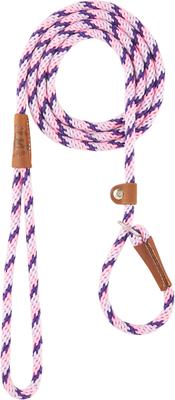 Show full view: Mendota Products Small Slip Striped Rope Dog Leash, Lilac, 6-ft long, 3/8-in wide slide 2 of 6