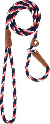 Show full view: Mendota Products Small Slip Striped Rope Dog Leash, Pride, 4-ft long, 3/8-in wide slide 2 of 6