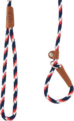 Show full view: Mendota Products Small Slip Striped Rope Dog Leash, Pride, 4-ft long, 3/8-in wide slide 3 of 6