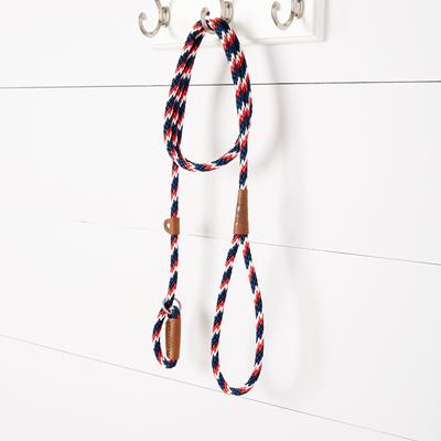 Show full view: Mendota Products Small Slip Striped Rope Dog Leash, Pride, 4-ft long, 3/8-in wide slide 4 of 6