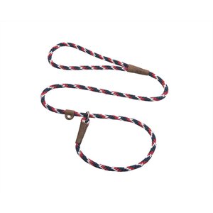 Mendota Products Small Slip Striped Rope Dog Leash, Pride, 6-ft long, 3/8-in wide