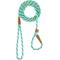 Show in main carousel: Mendota Products Small Slip Striped Rope Dog Leash, Seafoam, 6-ft long, 3/8-in wide slide 2 of 6