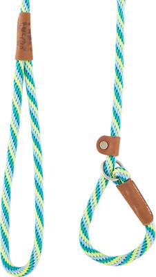 Show full view: Mendota Products Small Slip Striped Rope Dog Leash, Seafoam, 6-ft long, 3/8-in wide slide 3 of 6