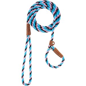 Mendota Products Small Slip Striped Rope Dog Leash, Starbright, 6-ft long, 3/8-in wide