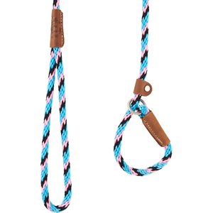 Mendota Products Small Slip Striped Rope Dog Leash, Starbright, 6-ft long, 3/8-in wide