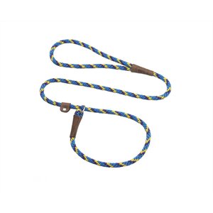 Mendota Products Small Slip Striped Rope Dog Leash, Sunset, 6-ft long, 3/8-in wide