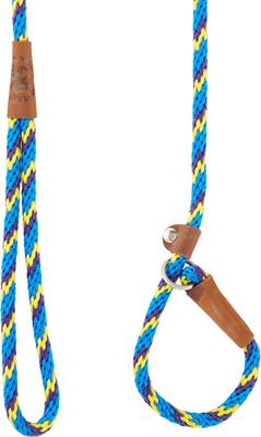 Show full view: Mendota Products Small Slip Striped Rope Dog Leash, Sunset, 6-ft long, 3/8-in wide slide 3 of 6