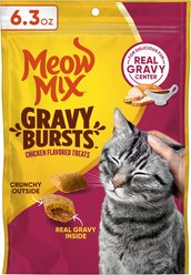 Meow Mix Gravy Bursts Chicken Flavored Cat Treats, 6.3-oz bag slide 1 of 9