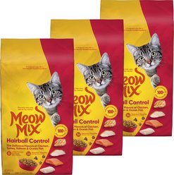 Meow Mix Hairball Control Dry Cat Food, 18.9-lb bundle 